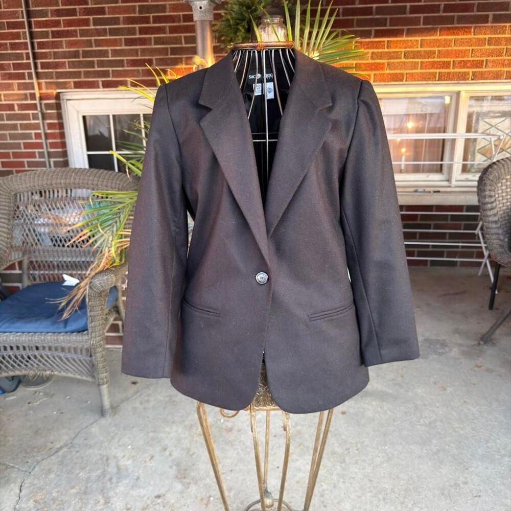 Vintage Sag Harbor Petite Wool Blazer Jacket. Size 10P